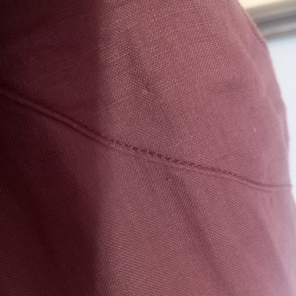 NWT: Rhythm Amalfi linen jumpsuit in dark, dusky pink, midi length, wide leg(12) - Picture 10 of 10